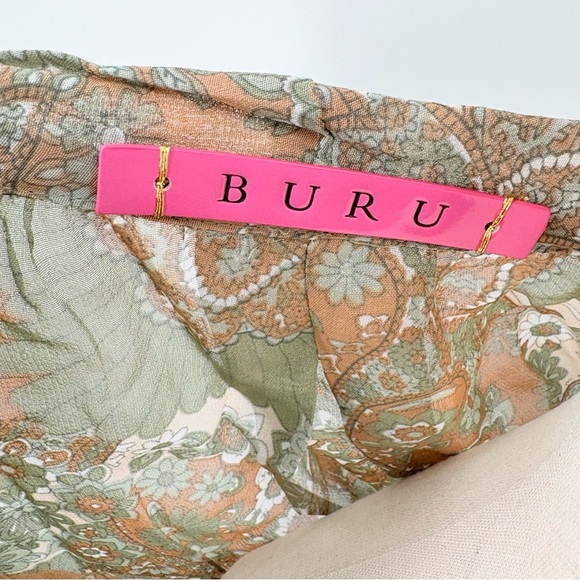 Buru Pink Label Paisley Floral Maxi Dress Extra Small - Picture 3 of 14